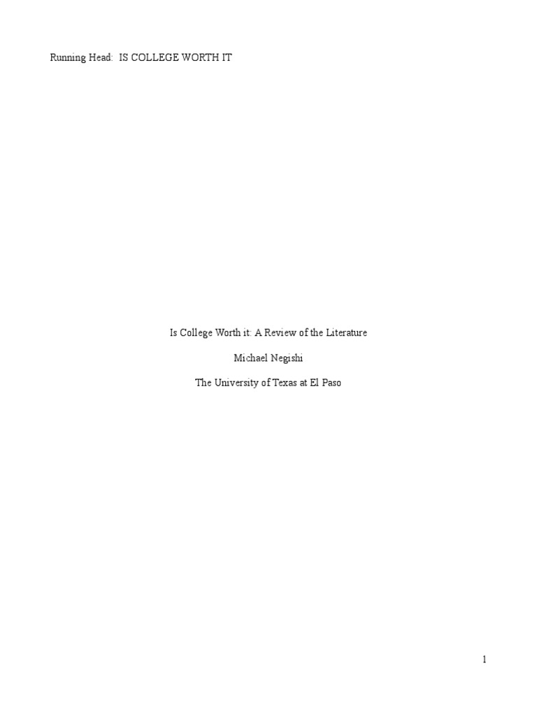 Lit Review Revised Final Draft | PDF | Students | Academia