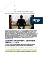 Lee Daniel’s the Butler Oscar Snub Debate - FuTurXTV & HHBMedia - 1-17-2014