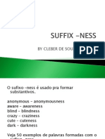 A formação de substantivos (sufixo -ness)