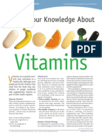 Fortify Your Knowledge About: Vitamins