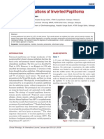 Varied Presentations of Inverted Papilloma: Case Report