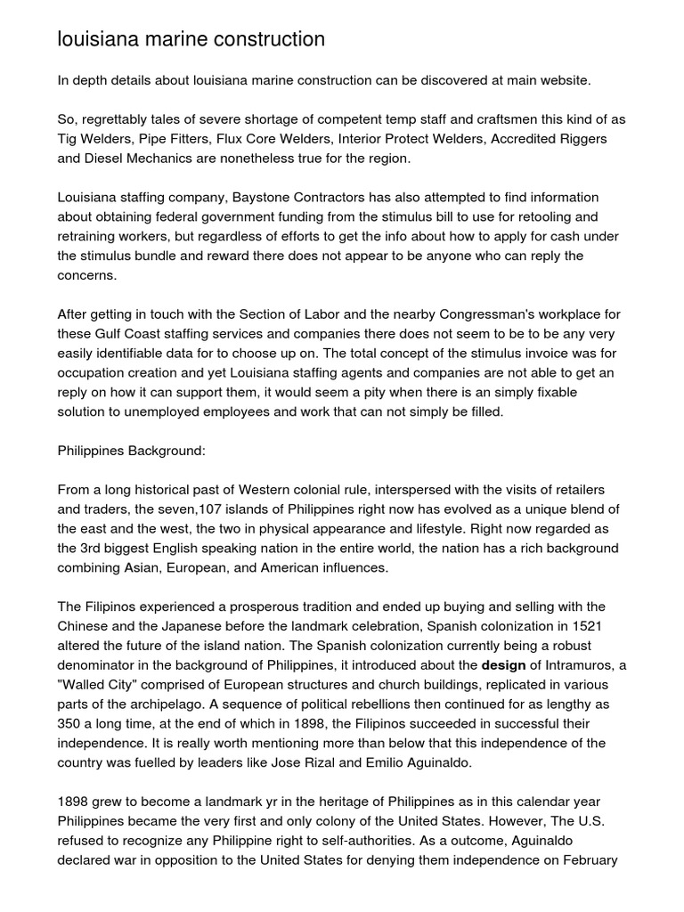 Louisiana Marine Construction.20140517.053752 PDF Philippines Unrest