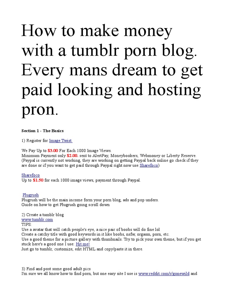 imagetwist.com imagesize:768x1024 a 2 Earn Money With Tumblr Porn Blog Easy and Fun PDF | PDF | Hypertext |  Cyberspace