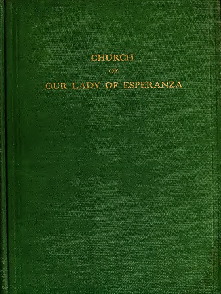 Church of Our Lady of Esperanza New York (1921) PDF Altar Sanctuary