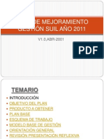 P - Sesión 1 - Introducción - Plan Mejoramiento Gestión SUIL - 2011