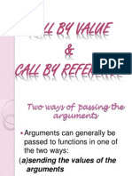 Call by Value and Call by Reference
