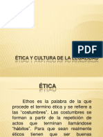 Ética y Cultura de La Legalidad