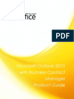 Microsoft Outlook 2010 With Business Contact Manager Product Guide
