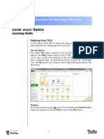 Microsoft Excel 2010 Basics