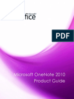 Microsoft OneNote 2010 Product Guide