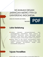 Perencanaan Desain Jaringan Metro Ftth Di Universitas Indonesia