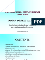 Lab Procedures in Complete Denture Prosthodontics / Orthodontic Courses by Indian Dental Academy