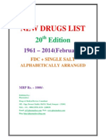 New Drug List 1961 To Feb 2014 Pharmadocx 31.03.2014