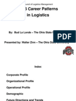 2006 Career Patterns in Logistics: By: Bud La Londe - The Ohio State University