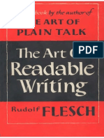 Flesch the Art of Readable Writing