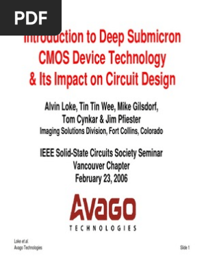 Deep Submicron CMOS Tech Dsm