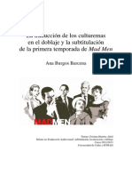 Ana Burgos Barcena - TFM: La Traducción de Los Culturemas en El Doblaje y La Subtitulación de La Primera Temporada de Mad Men