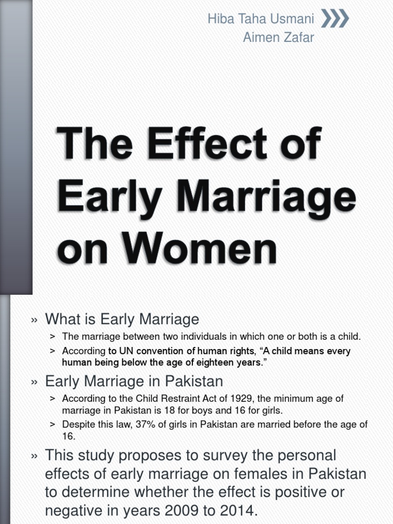 early marriage essay