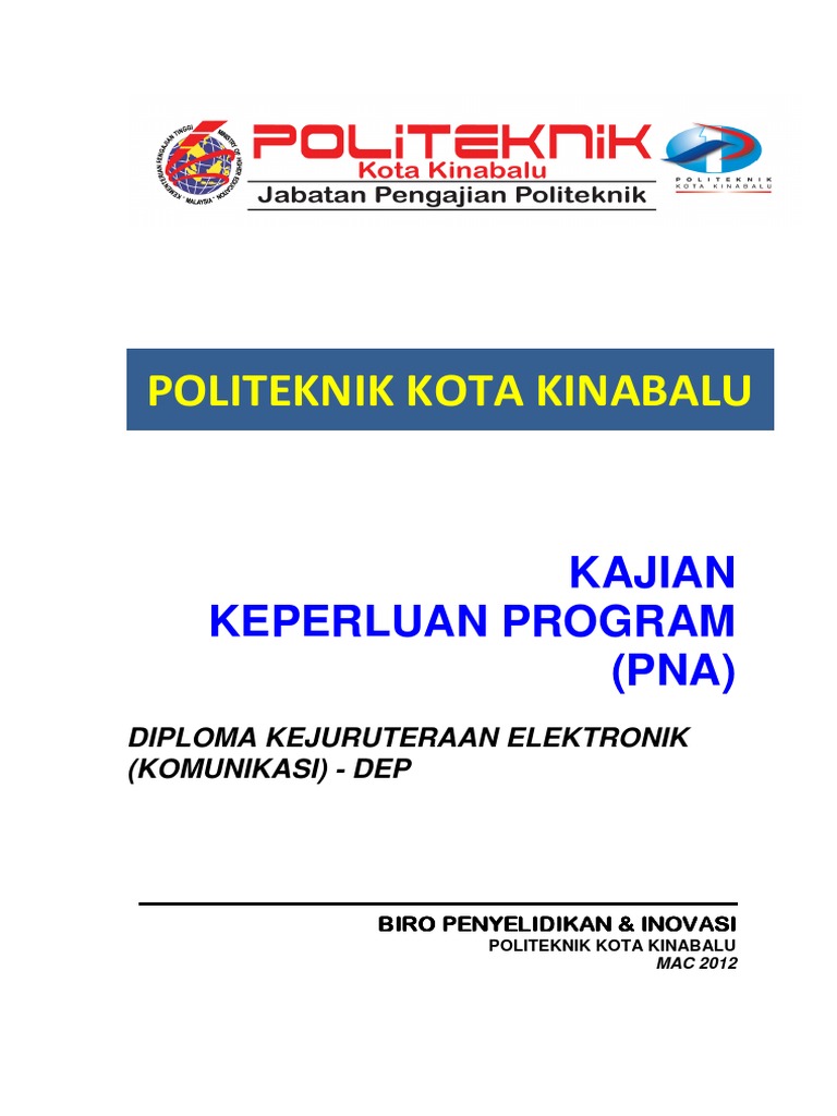 Program Need Analysis Report For Dep Program Pdf