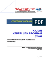 Program Need Analysis Report For DHK Program