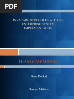 Invacare Struggles With Its Enterprise System Implementation