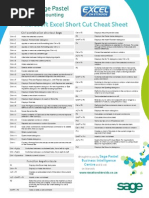 EXCEL Keyboard Cheatsheet