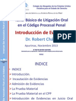 Introducción de Evidencias - Robert Chávez