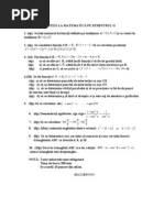 Teză Matematică - Clasa A IX-a 4 Ore