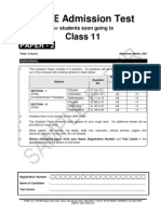 Entrance - Class 11-P2