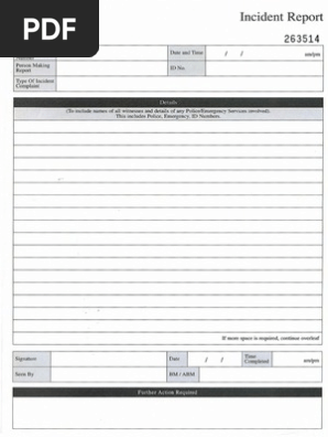 Incident Report