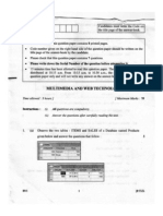 Multimedia - Web - Technology QP 2013 PDF