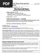 UU News You Can Use: The Farewell Tour