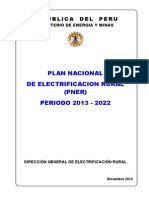 Plan Nacional de Electrificacion Rural 2013 2022