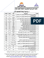 19) قائمة اسماء البرامج التعليمية المفعلة 2013-2014م