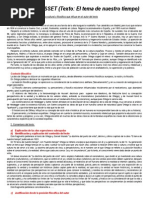 7. ORTEGA Y GASSET (El Tema de Nuestro Tiempo)