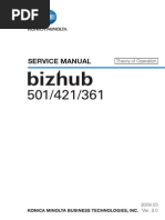 Konica-Minolta Bizhub 361, BizHub 421, Bizhub 501 Theory of Operation Service Manual