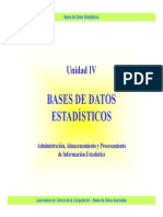 Base de datos estadísticos