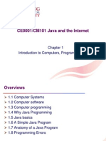 Chapter 1-Introduction To Computers, Programs, and Java