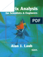 Matrix Analysis For Scientist