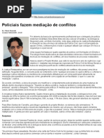 Policiais Fazem Mediação de Conflitos