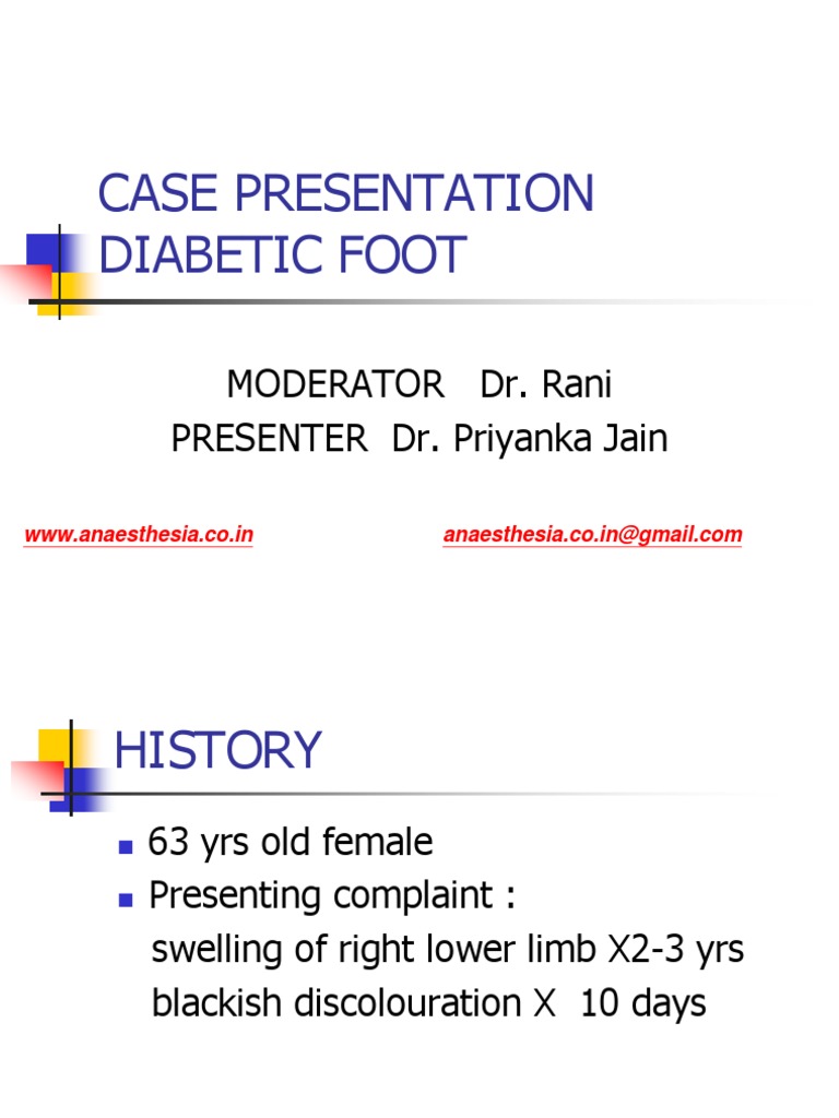 Diabetic Foot Ulcer Case Presentation | PDF | Diabetes Mellitus ...