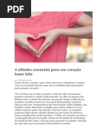 4 Atitudes Essenciais Para Seu Coração Bater Feliz