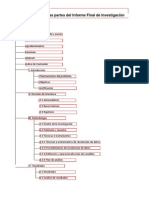 Identificando Las Partes Del Informe Final de Investigación