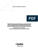 Ipeba - Matriz de Evaluacion Para La Acreditacion de Calidad Educativa de La Gestion Educativa