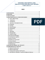 Memoria Descriptiva Del Proyecto Chucapaca