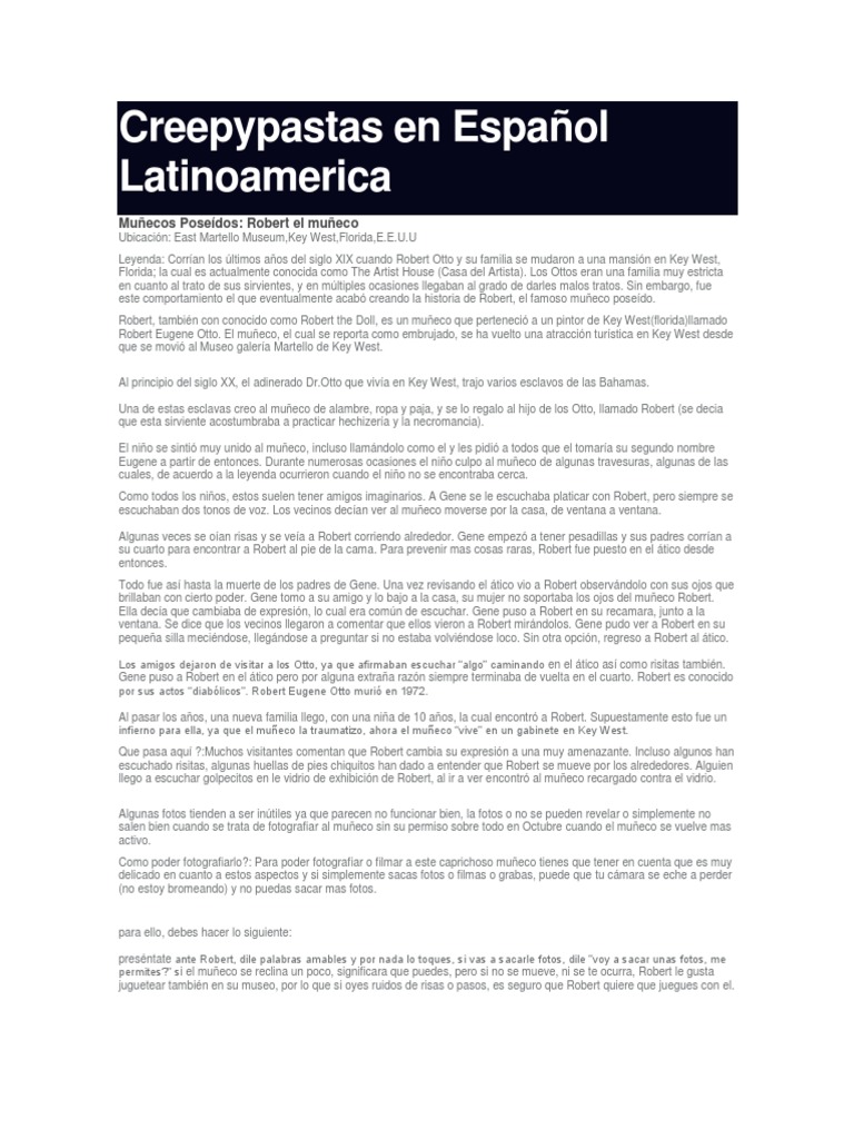 Creepypastas en Español Latinoamerica | PDF | Bart Simpson | Los Simpsons, image size:768x1024