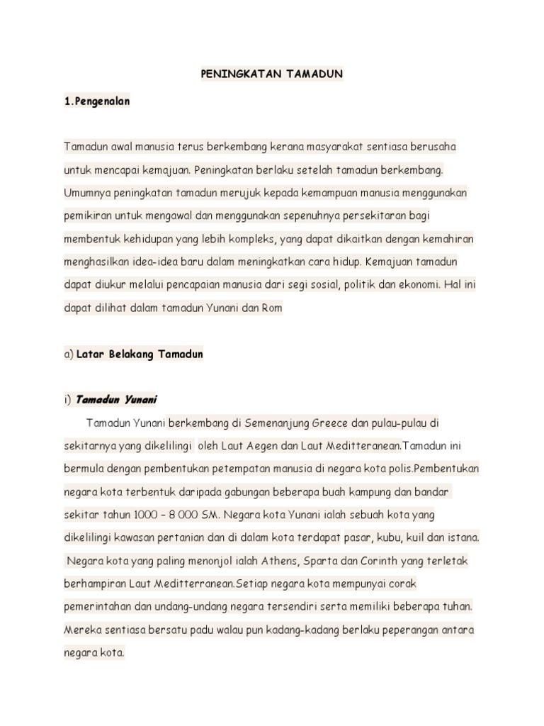 Sej 4 Peningkatan Tamadun Yunani Rom Demokrasi Pdf