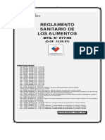 Reglamento Sanitario de Los Alimentos (Junio 2010)