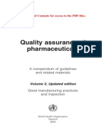 Quality Assurance of Pharmaceuticals: Please See The Table of Contents For Access To The PDF Files