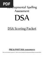 Download Developmental Spelling Assessment by florafauna123 SN224775994 doc pdf